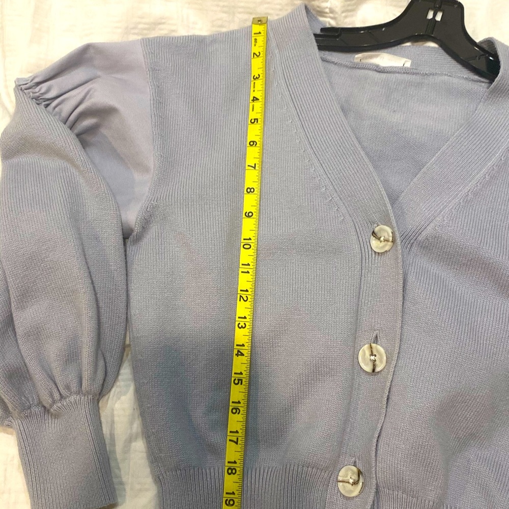ADEAM Ruched Cropped Cardigan - Picture 8 of 9
